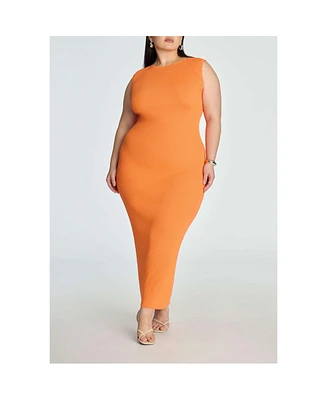 Eloquii Plus Stitch Detail Sweater Dress