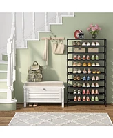 Tribesigns 10 Tiers Shoe Rack, Large Capacity Shoe Organizer, Shoe Shelf for 50 Pair, Large Shoe Rack, Extra Large Shoe Shelf
