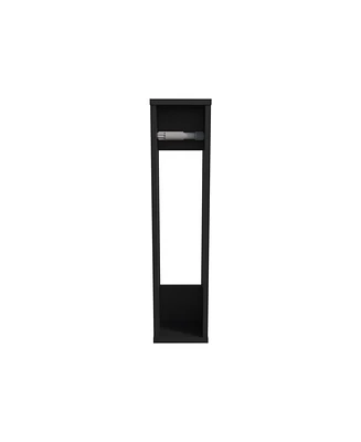 Golovin Shelf with 2 Shelves, Black Wengue