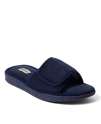Dearfoams Men's Collin Terry Adjustable Shower Slide House Slipper