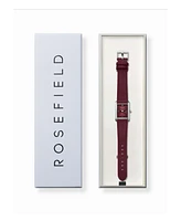 Rosefield Heirloom Women's Burgundy Leather Watch 30.6mm