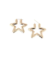 Star Hoop Earrings