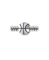 Bling Jewelry All American Sports Basketball Charm Bead Sterling Silver for European Bracelet