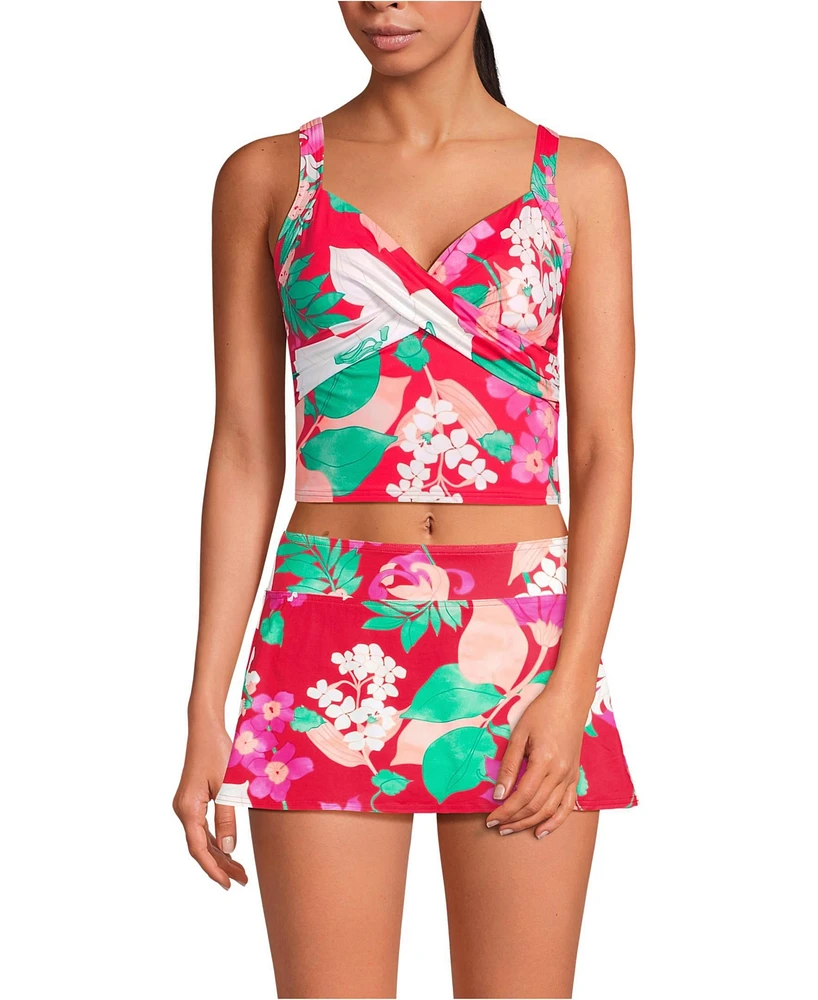 Lands' End Women's V-Neck Wrap Midkini Top