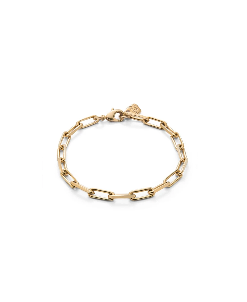 UNOde50 18K Gold Plated Big Links Bracelet