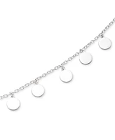 Lauren Ralph Lauren Sterling Silver Disc Adjustable Slider Bracelet