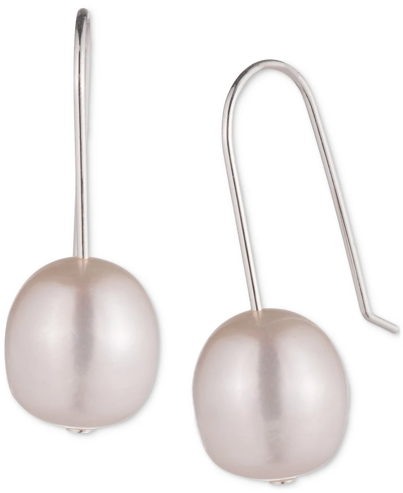 Lauren Ralph Lauren Silver-Tone Freshwater Pearl Drop Earrings