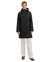 Hunter Women's Rubberized Water-Repellent Long Rain Jacket