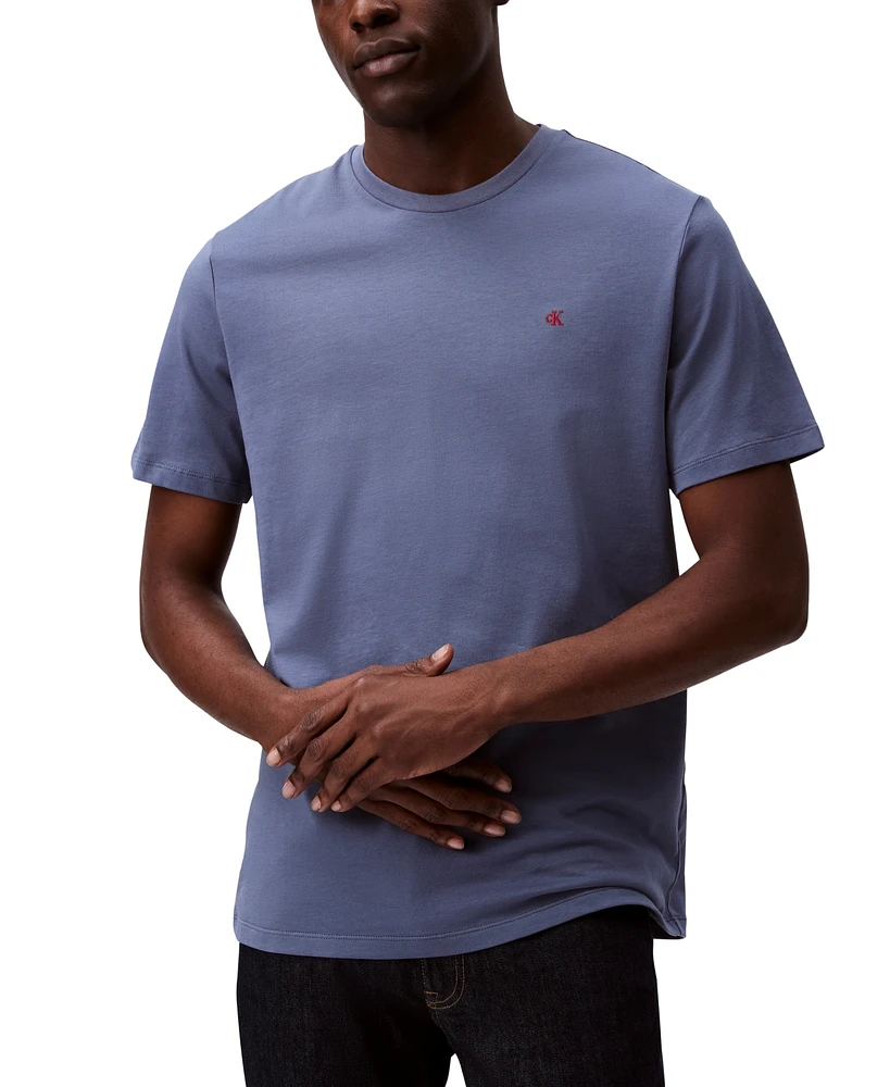 Calvin Klein Men's Smooth Cotton Solid Crewneck T-Shirt