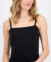 Madden Girl Juniors' Poplin Tier Bubble Mini Dress