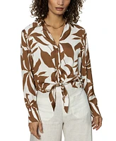 Sanctuary Women's Lover Printed Tie Shirt