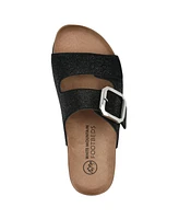 White Mountain Women's Granitas Round Toe Flat Sandals