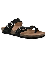 White Mountain Women's Grays Round Toe Flat Sandals