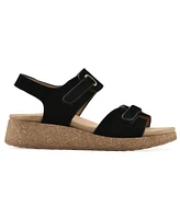 White Mountain Women's Gelato Round Toe Wedge Sandals