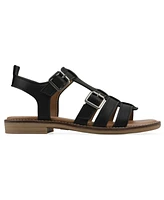 White Mountain Women's Mayday Round Toe Flat Sandals