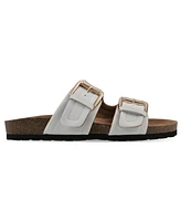 White Mountain Women's Griffon Round Toe Flat Sandals