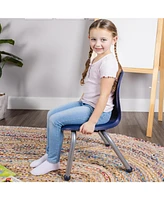 School Student Stack Chair - Luxurious and Comfortable Molded Seat with Robust Riveted Frame