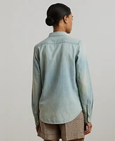 Lauren Ralph Women's Classic-Fit Denim Shirt