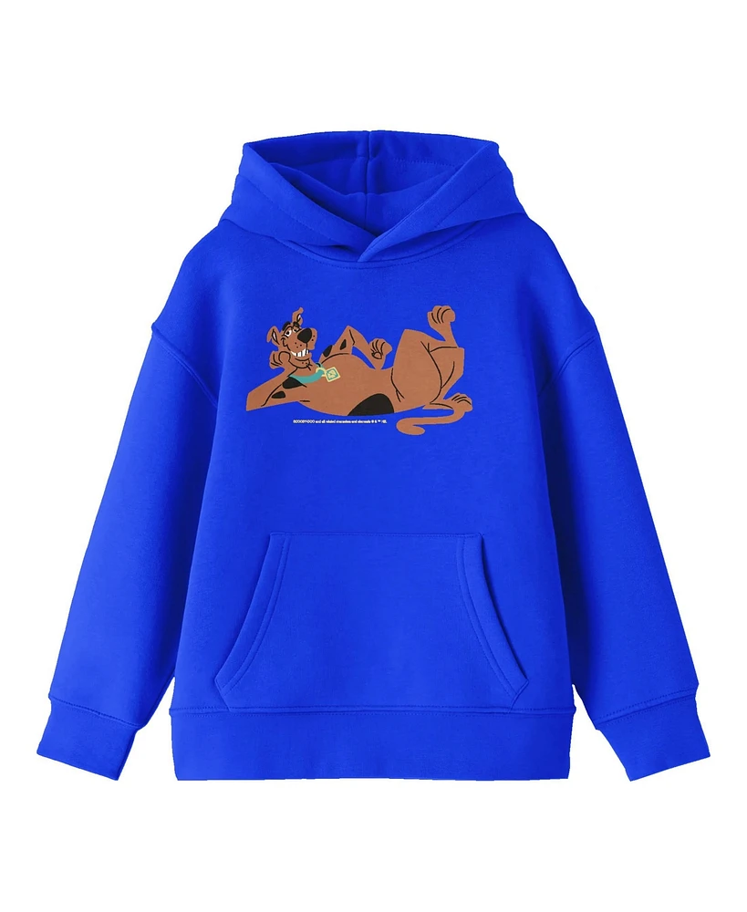 Scooby-Doo Boys Scooby Doo Chilling Youth Royal Blue Graphic Hoodie-xl