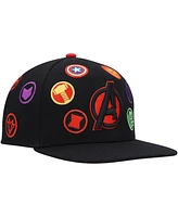 Marvel Big Boys and Girls Black The Avengers Snapback Hat