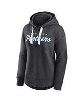 Fanatics Women's Heather Charcoal Carolina Panthers Set To Fly Pullover Hoodie