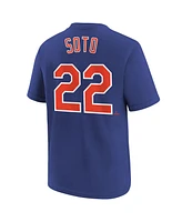 Nike Big Boys and Girls Juan Soto Royal New York Mets Name Number T-Shirt