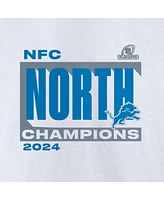 Fanatics Women's White Detroit Lions 2024 Nfc North Division Champions Conquer Long Sleeve V-Neck T-Shirt