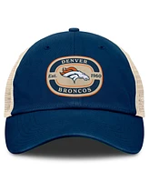 Top of the World Men's Navy Denver Broncos Team Patch Adjustable Hat