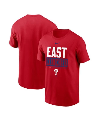 Nike Men's Red Philadelphia Phillies 2024 Nl East Division Champions T-Shirt