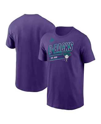 Nike Men's Purple Arizona Diamondbacks Cooperstown Collection Retro T-Shirt