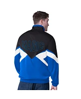 Starter Men's Black/Blue Orlando Magic Rush Applique Full-Zip Track Jacket