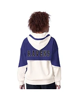 Starter Women's White Baltimore Ravens Scrimmage Full-Zip Hoodie