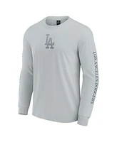 Fanatics Men's Gray Los Angeles Dodgers Elements Strive Long Sleeve T-Shirt