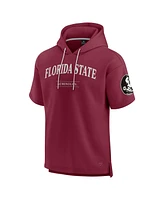 Fanatics Men's Garnet Florida State Seminoles Ready Short Sleeve Pullover Hoodie