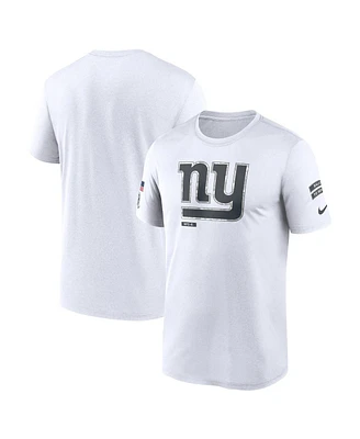 Nike Men's White New York Giants 2024 Salute To Service Legend Performance T-Shirt