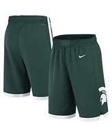 Nike Men's Green Michigan State Spartans Road Replica Performance Basketball Shorts