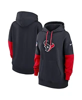 Nike Women's Navy Houston Texans 2024 Sideline Essential Fleece Pullover Hoodie