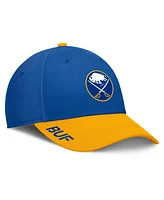 Fanatics Men's Royal/Gold Buffalo Sabres Authentic Pro Rink Flex Hat