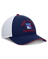 Fanatics Men's Navy/White New York Rangers Authentic Pro Rink Trucker Hat