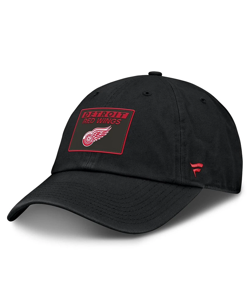 Fanatics Men's Black Detroit Red Wings Authentic Pro Prime Adjustable Hat