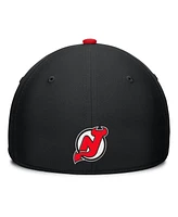 Fanatics Men's Black/Red New Jersey Devils Authentic Pro Rink Team Code Flex Hat