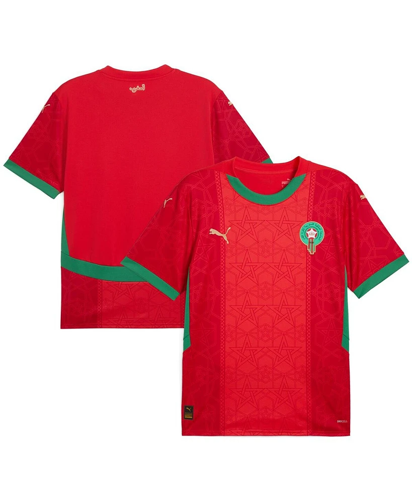 Puma Men's Red Morocco National Team 2025 Home Replica Jersey