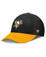 Fanatics Men's Black/Gold Pittsburgh Penguins Authentic Pro Rink Flex Hat