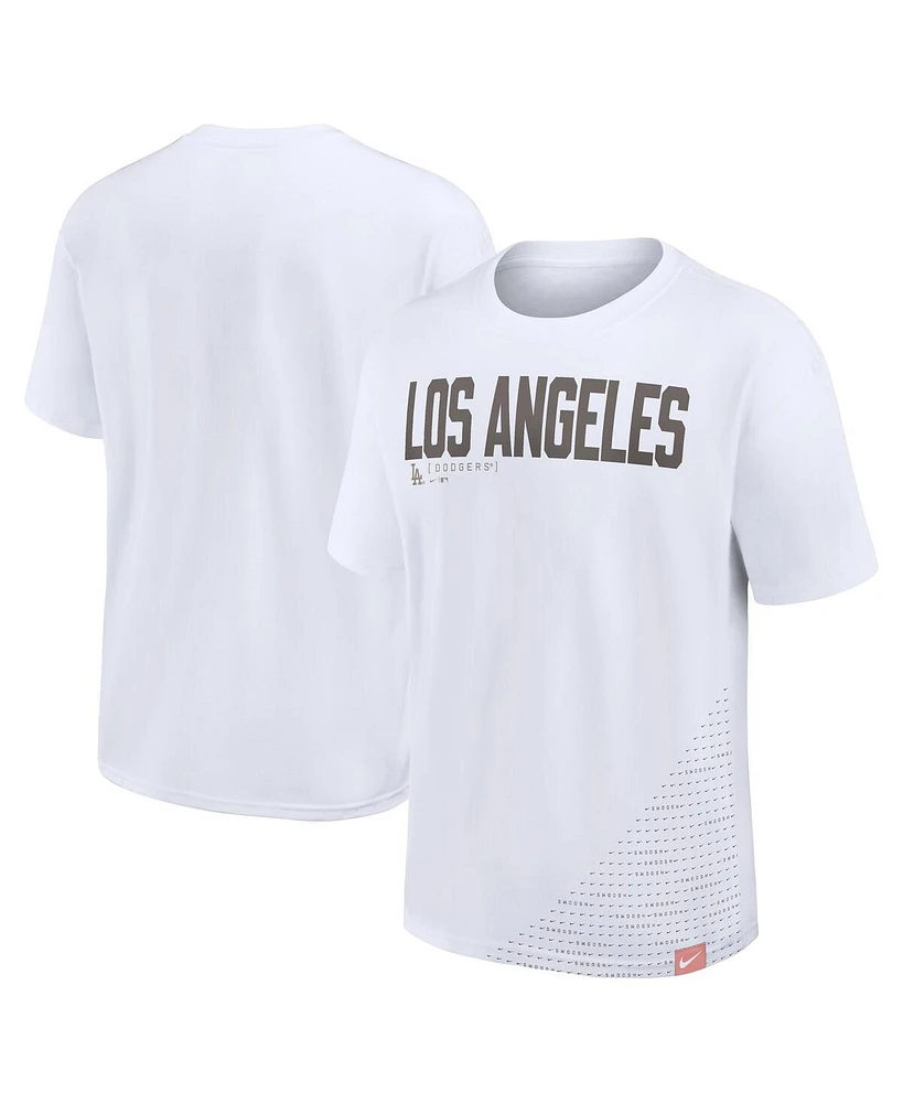 Nike Men's White Los Angeles Dodgers Max 90 T-Shirt