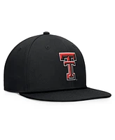 Top of the World Men's Black Texas Tech Red Raiders Fundamental Snapback Hat