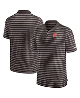 Nike Men's Brown Cleveland Browns Sideline Lock Up Victory Performance Polo