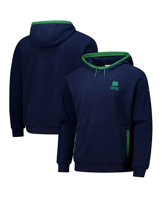 Columbia Men's Navy Notre Dame Fighting Irish Flanker Fleece Pullover Hoodie