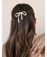 Ettika Bow Gold Tone Barrette