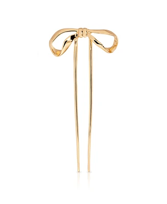 Ettika Bow Gold Tone Hair Pin