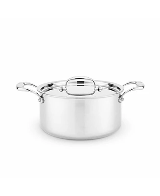 Heritage Steel Titanium Series Fully Cladded -Quart Sauce Pot with Lid
